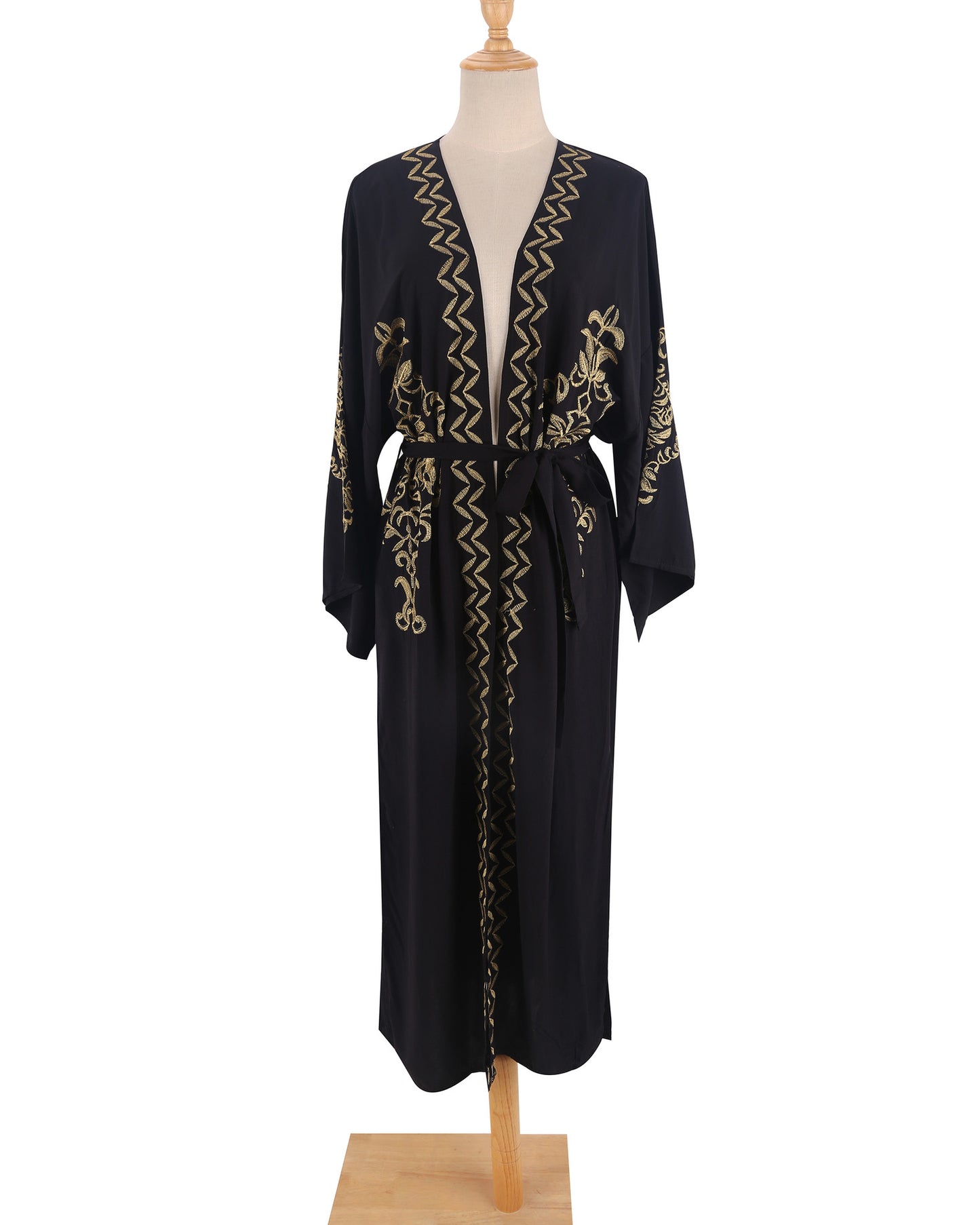 “Noir Soleil” Kimono Beach Cover Up (one size)