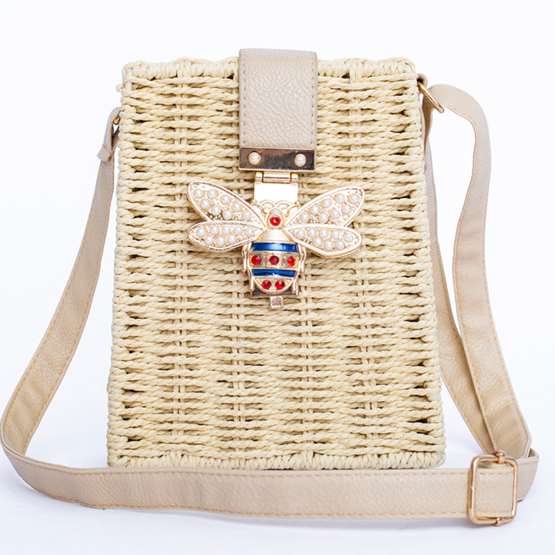 Handmade Square Vintage Bamboo Bag