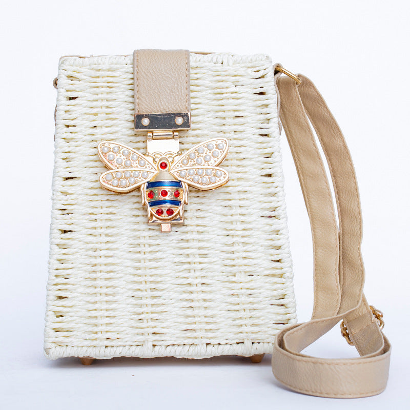 Handmade Square Vintage Bamboo Bag
