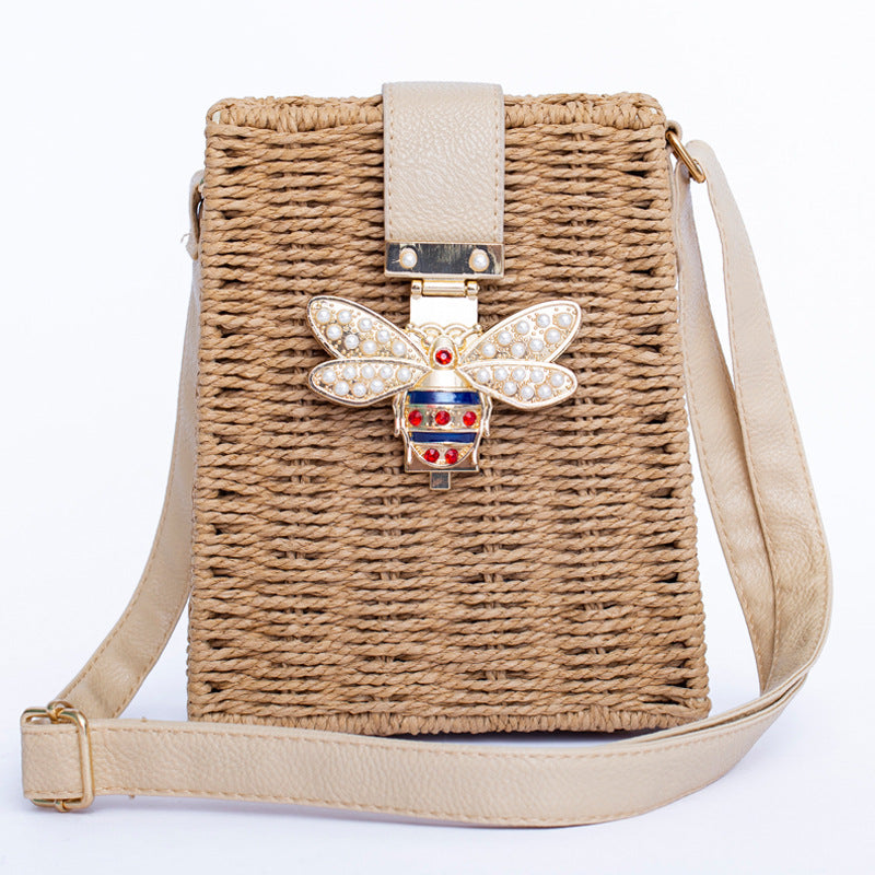 Handmade Square Vintage Bamboo Bag