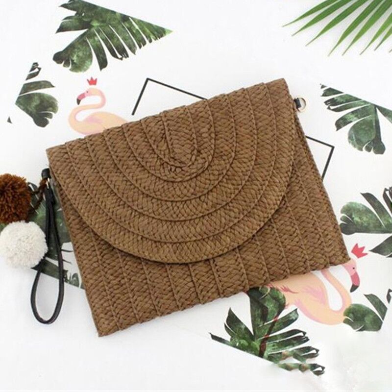 Handwoven Straw Crossbody Bag