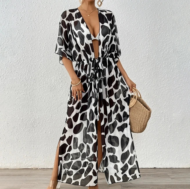 “Sunkissed Flow” Kimono Beach Cover Up