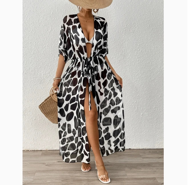“Sunkissed Flow” Kimono Beach Cover Up