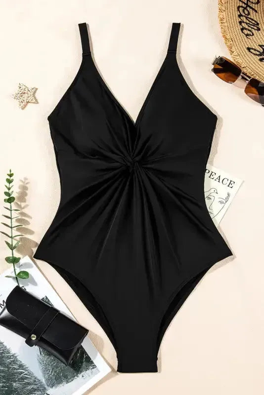 Crisscross Back One-Piece Swimsuit-4